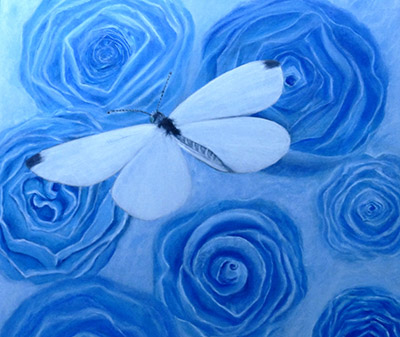 Farfalla Bianco 90 x 90 cm